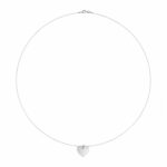 Lant cu fir transparent cu inima argint925 - imagine 3