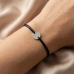 Brățară pe Șnur cu Bănuț din Argint 925 - imagine 2