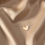 Lant cu fir transparent cu inima argint925 - imagine 2