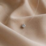 Lant pe fir transparent cu bob swarovski 6 mm