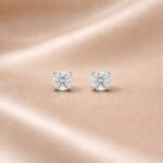 Cercei Stud din Argint 925 cu Cristale Swarovski aprox. 3 mm