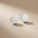 Cercei Stud din Argint 925 cu Bănuț