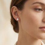 Cercei Stud din Argint 925 Stea - imagine 2