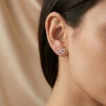 Cercei Stud din Argint 925 cu Simbol Infinit - imagine 2