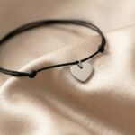 Brățară pe Șnur cu Inimioară din Argint 925