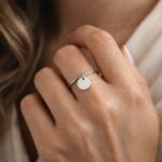 Inel cu Pandantiv Rotund din Argint 925 - imagine 2