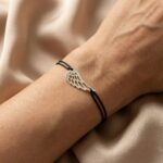 Brățară pe Șnur cu Aripa din Argint 925 - imagine 2