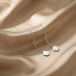 Cercei Lungi din Argint 925 cu Bănuț