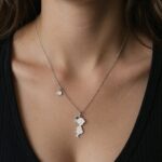 Lanț din Argint 925 cu Pandantiv Fetiță cu Inimă Agățată - imagine 2