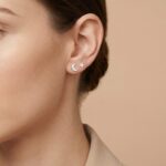 Cercei Stud din Argint 925 cu Lună și Stea - imagine 2