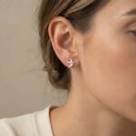 Cercei Stud Pasăre din Argint 925 - imagine 2