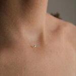 Lant pe Fir Transparent cu Bobita Swarovski ( taietura briliant) transparent de 2,5 mm - imagine 2