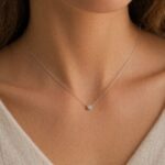 Lanț din Argint 925 cu bază rotundă și Cristal Swarovski - imagine 2