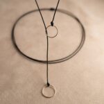 Choker pe Șnur cu Cercuri din Argint 925