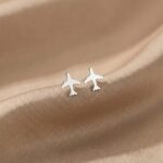 Cercei Stud Avion din Argint 925