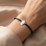 Brățară pe Șnur cu Îngeraș din Argint 925 - imagine 2