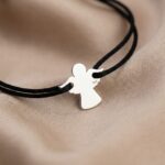 Brățară pe Șnur cu Îngeraș din Argint 925