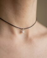 Choker pe Șnur cu Anou si Cristal Swarovski - imagine 2