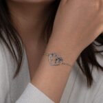 Brățară din Argint 925 cu Hartă în formă de Inimă - imagine 2