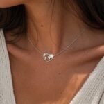 Lanț din Argint 925 cu Inima Harta - imagine 2