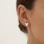 Cercei Stud Argint 925 cu Mickey - imagine 2