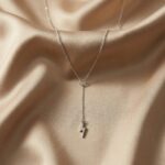 Colier Lung cu Charm Fulger din Argint 925