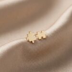 Cercei Stud Puzzle din Argint 925