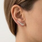 Cercei Stud din Argint 925 cu Frunză - imagine 2