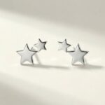 Cercei Stud cu Stele din Argint 925