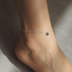 Brăţară de Picior cu Biluţe şi Steluţă din Argint 925 - imagine 2