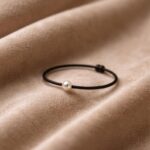 Inel Reglabil din Șnur cu Perlă Naturala