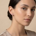 Cercei Stud din Argint 925 cu Cruciulițe cu Cristale - imagine 2