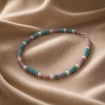 Brățară de picior Blue Sensation cu perle de cultură și argint 925