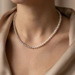 Colier Silver Pearl, perle de cultură și biluțe din argint 925 - imagine 2