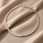 Colier Silver Pearl, perle de cultură și biluțe din argint 925