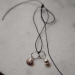 Cercei Creole din Argint 925 cu Scoică si Perlă Swarovski