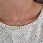 Lanț din Argint 925 cu bază rotundă și Cristal Swarovski - imagine 3