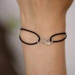 Brățară pe Șnur cu Charm Semnul Infinit din Argint 925 - imagine 3