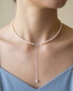 Colier Choker cu Perle Naturale și Argint 925 - imagine 2