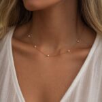 Lanț din Argint 925 cu Perle Naturale de Cultură de 2 mm - Sweet Ana - imagine 2