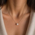 Lanț din Argint 925 cu Perlă Naturală Sweet Pearls - imagine 2