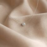 Lant pe fir transparent cu bob swarovski 4mm