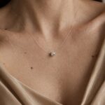 Lant pe fir transparent cu bob swarovski 4mm - imagine 2