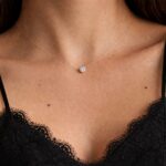 Lant pe fir transparent cu bob swarovski 6mm - imagine 3