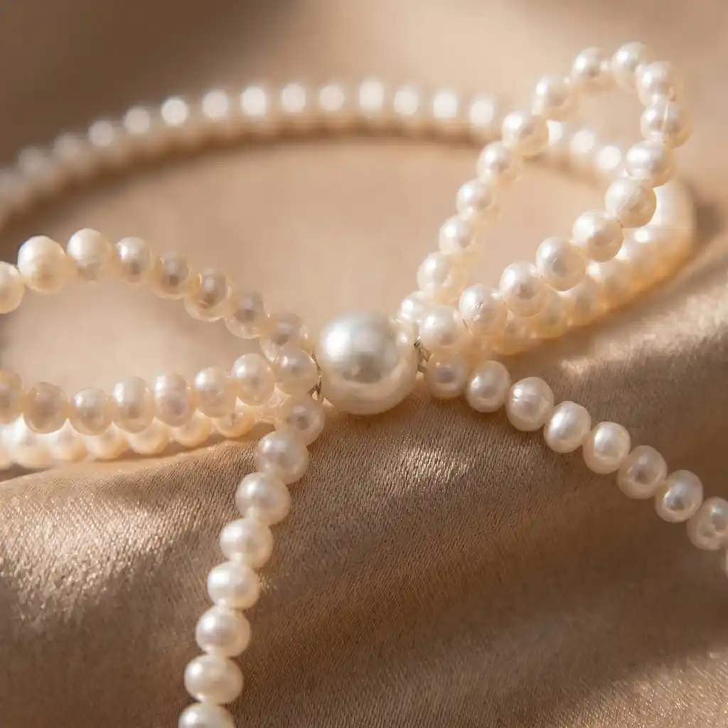 preview (3) Brățară cu Perle Naturale si Argint 925 Pearls Ribbon - imagine 1