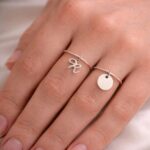 Set Inele Argint 925 Alphabet & Banut - imagine 2