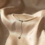 Colier cu Perle Scoică și Charm din Argint 925 - Vodafone