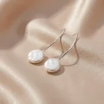 Cercei Flowing Pearls din Argint 925 și Perle Naturale