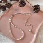 Colier ploaie de perle din argint925 si perle naturale - imagine 2