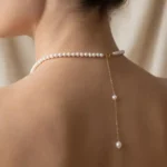Colier ploaie de perle din argint925 si perle naturale - imagine 2